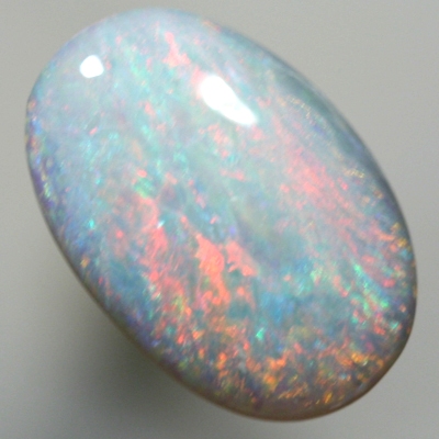 SOLID SEMI BLACK OPAL Colourful display of red over green and blue